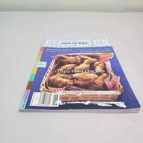 Martha Stewart EVERYDAY FOOD Magazine June 2004 Issue #13 Crispy Fried Chicken - Picture 9 of 12